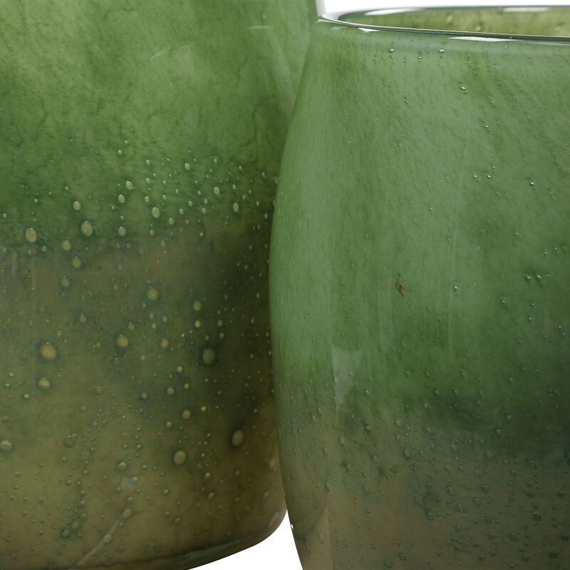 Uttermost Matcha Green Glass Vases, S/2 image number 1